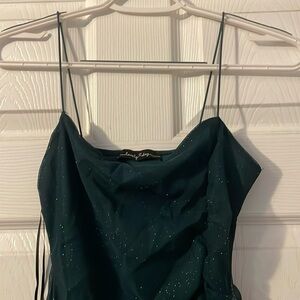 Green sparkly homecoming dress